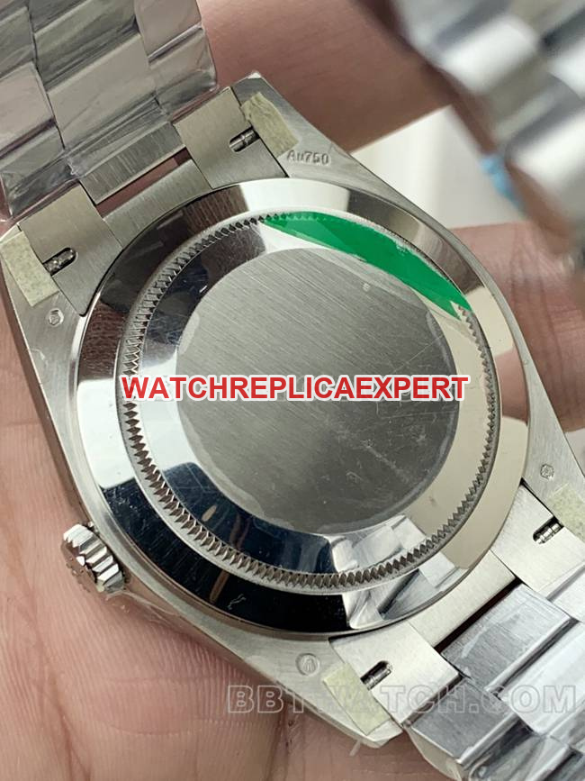 collectible watch PPM factory Rolex Day-Date mechanical black dialcaseback live photo