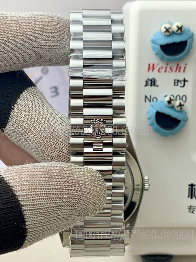 collectible watch PPM factory white dial Roman numeral RolexDay-Date mechanical braceletlive photos