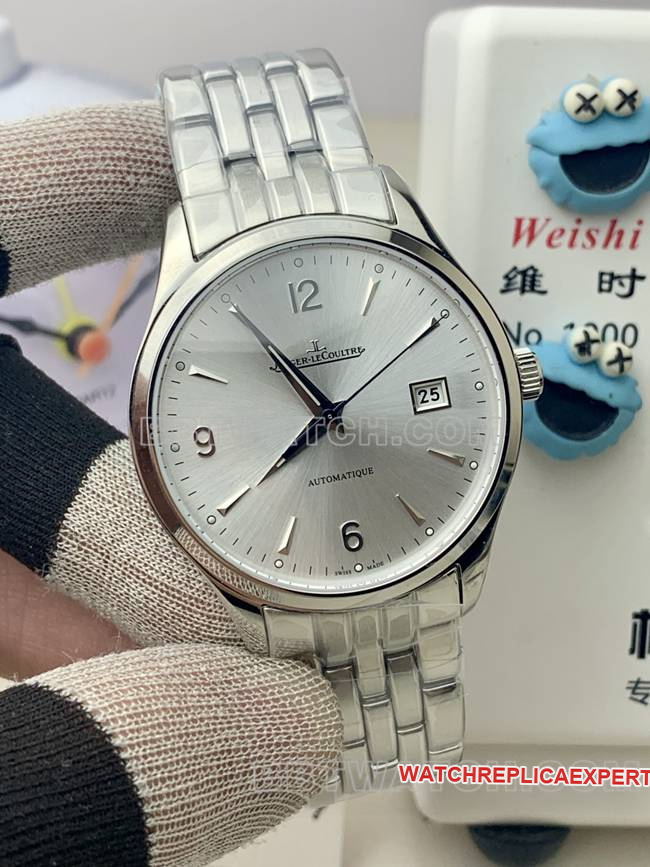 top-tier watch Jaeger-LeCoultreV9 Factory master silver dial899 mechanical front live photo