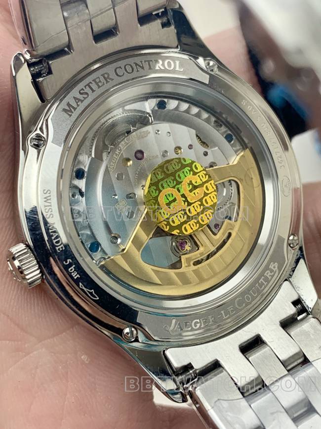 top-tier watch Jaeger-LeCoultreV9 Factory master silver dial899 mechanical caseback live photo