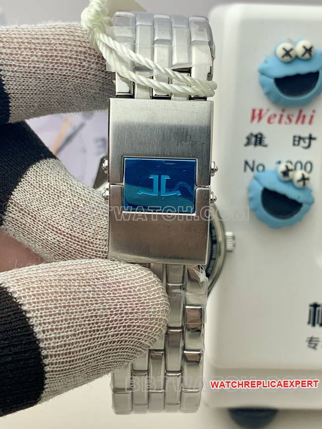 top-tier watch Jaeger-LeCoultreV9 Factory master silver dial899 mechanical braceletlive photos