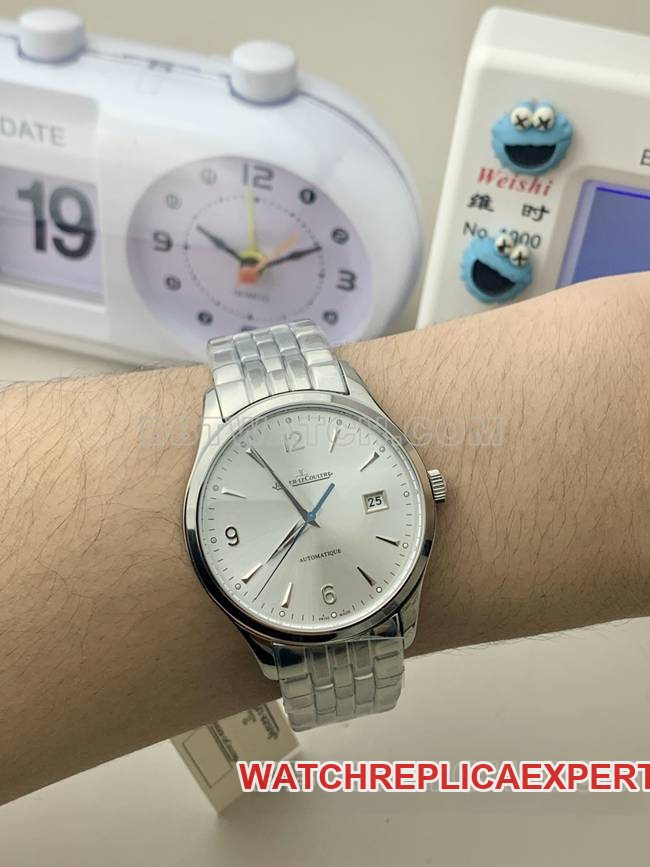 top-tier watch Jaeger-LeCoultreV9 Factory master silver dial899 mechanical front live photo