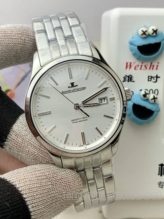 collectible watch Jaeger-LeCoultreV9 Factory master silver dial899 mechanical steel bracelet front live photo