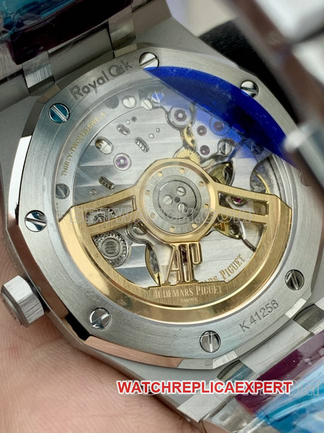 1:1replica watch VS FactoryAudemars PiguetRoyal Oak gray plate 4302 mechanical 15500caseback live photo