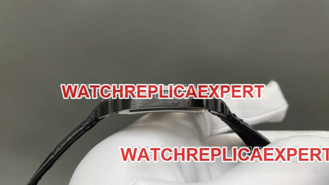 top-tier watch CartierMLF factory Santos hollow disc mechanical leather strap model side live photo