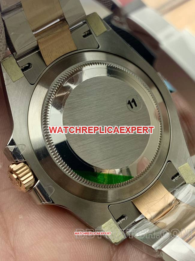 Watch GMT-MasterVS FactoryRolex Sarsaparilla Ring 3285 Mechanical Caseback Live Photo