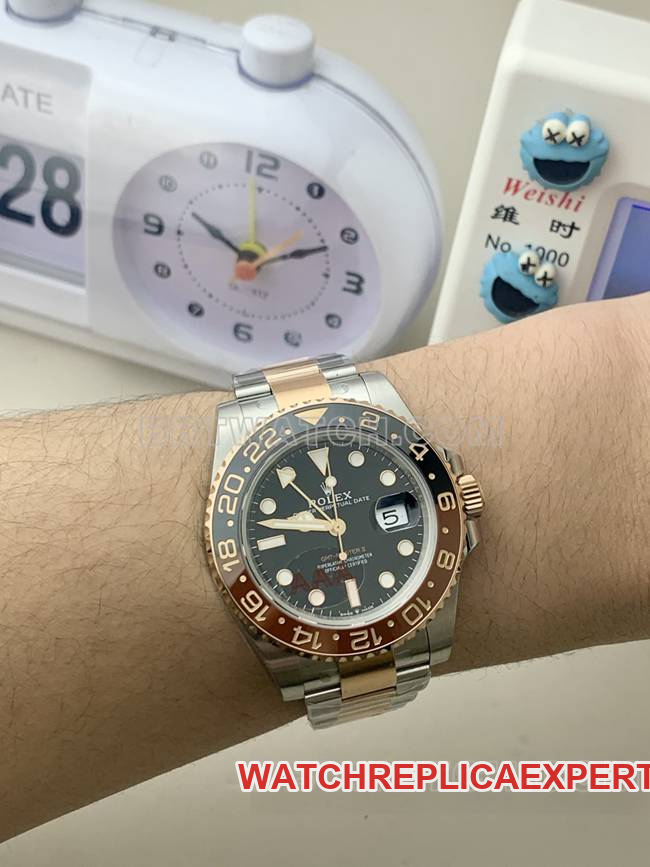 Watch GMT-MasterVS FactoryRolex Sarsaparilla Ring 3285 Mechanical front live photo