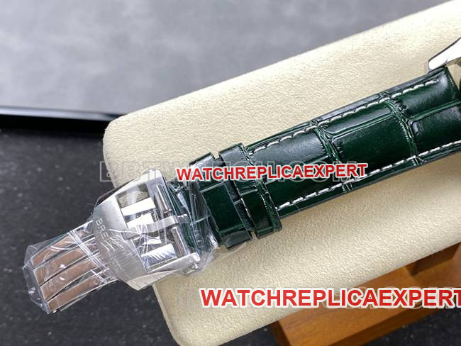 top-tier watch aviation chronograph BLS factory Breitlinggreen dialleather strap model clasplive photos
