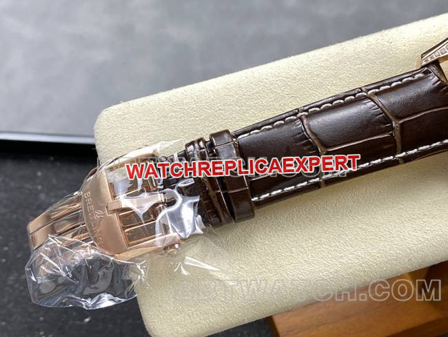 1:1replica watch aviation chronograph BLS factory Breitlingrose gold diamond white dialleather strap model clasplive photos