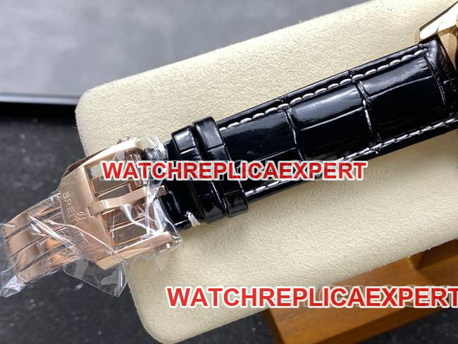 collectible watch aviation chronographBLS factory Breitlingrose gold silver gray plate leather strap model clasplive photos