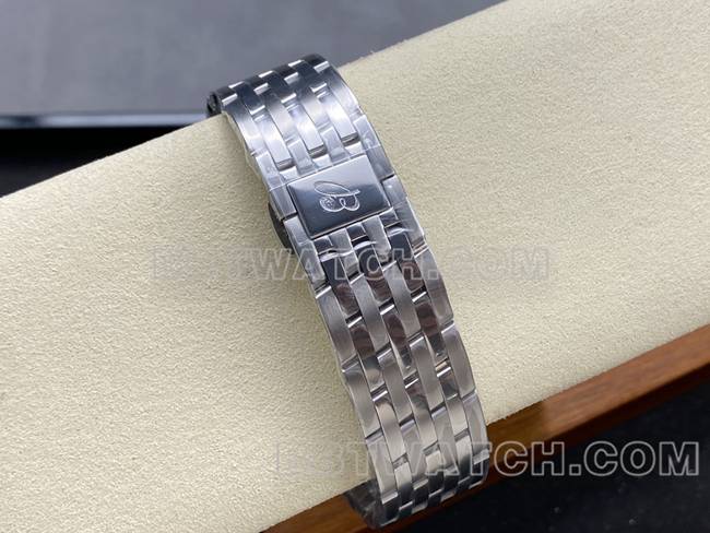collectible watch BreitlingBLS factory aviation chronograph blue dialsteel bracelet bracelet live photos