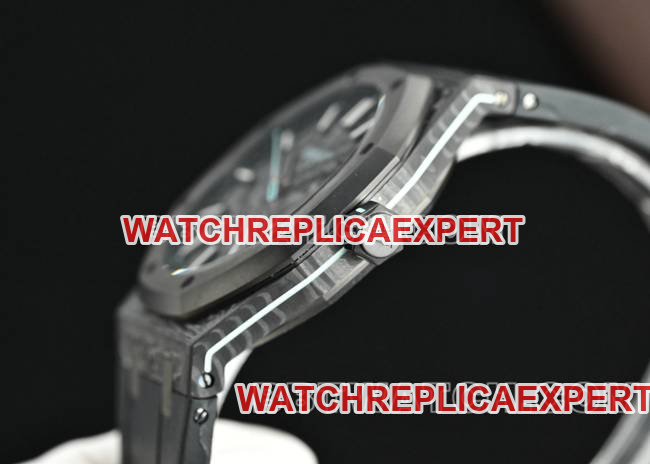 collectible watch Royal OakDiW factory Audemars Piguet carbon fiber blue needle 15500side live photo