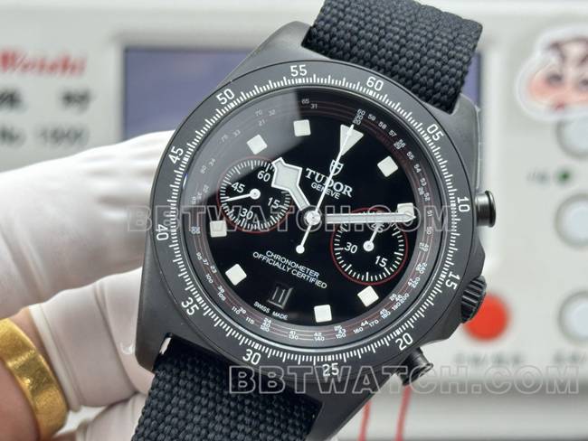 top-tier watch collar submersible V+ factory Tudor white 7750 mechanical front live photo