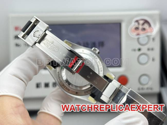 top-tier watch magnetic type VS FactoryRolexblack dial black rubber model clasplive photos