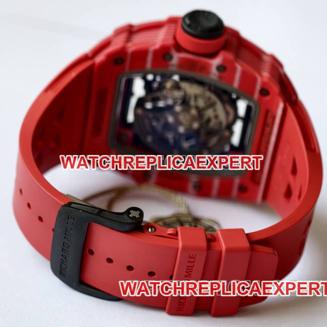 watch RM35-02 UMI factory Richard Mille red shell with red strap braceletlive photos