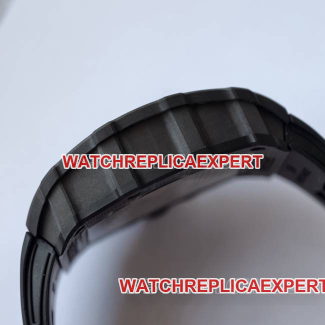 collectible watch RM35-02 UMI factory Richard Mille black shell black belt side live photo