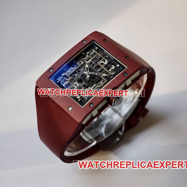 collectible watch RM016 UMI factory Richard Mille red front live photo