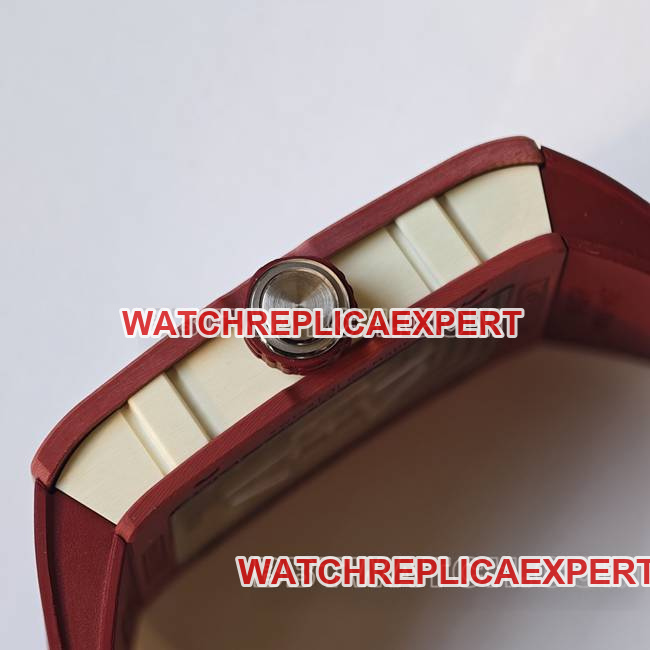 collectible watch RM016 UMI factory Richard Mille red side live photo