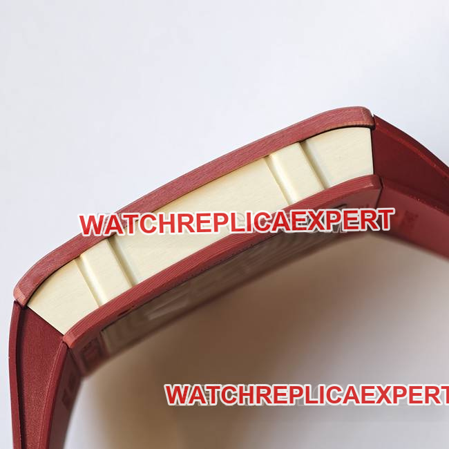 collectible watch RM016 UMI factory Richard Mille red side live photo