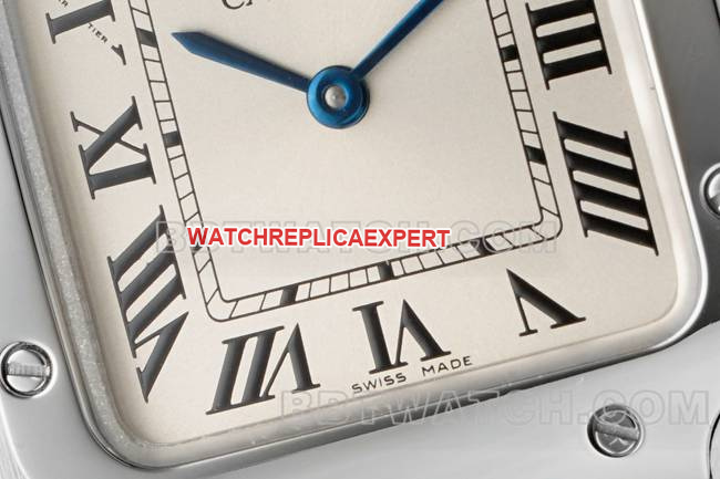 collectible watch Santos Cartiersilver dialquartz movementfront live photo