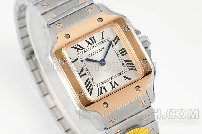 collectible watches sandoz cartiersilver dialrose gold circle quartz movementfront live photo