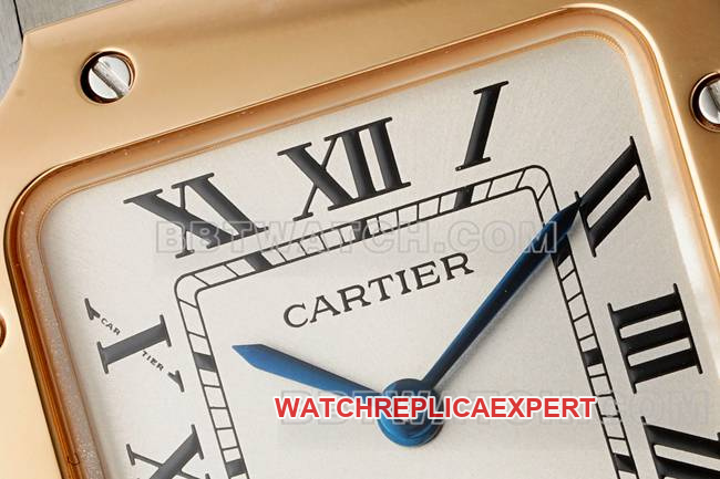 collectible watches sandoz cartiersilver dialrose gold circle quartz movementfront live photo