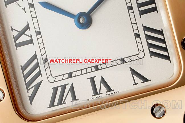 collectible watches sandoz cartiersilver dialrose gold circle quartz movementfront live photo