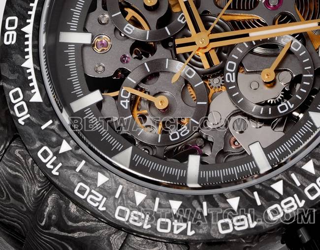 1:1replica watch TWF factory RolexDaytona carbon fiber modified custom yellow front live photo