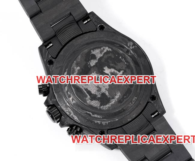 watch TWF factory Rolex Daytona carbon fiber modified custom red caseback live photo