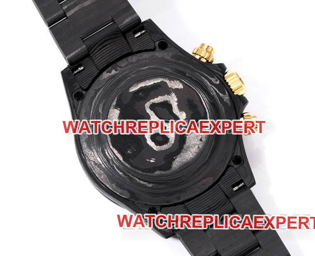 collectible watches Ditonner TWF factory Rolex carbon fiber gold 4802 movement back actual photo