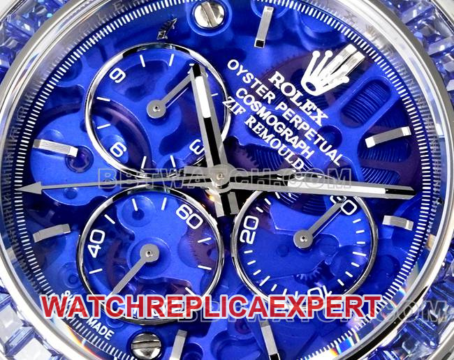 watch DaytonaTW factory Rolex deep blue dialdiamond bezel carbon fiber case front live photo