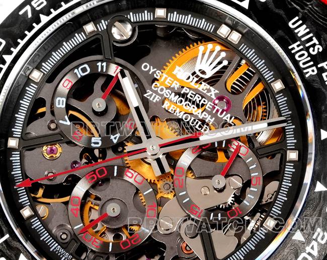 top-tier watch DaytonaTW factory Rolexblack dial red nylon braceletfront live photo
