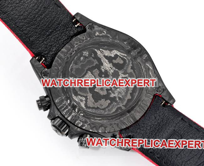 top-tier watch DaytonaTW factory Rolexblack dial red nylon braceletcaseback live photo
