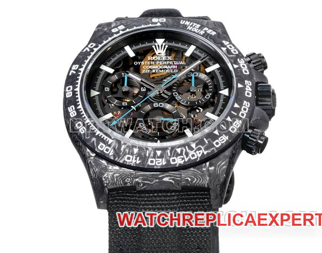 collectible watches Ditonner TW factory Rolex black disk black case black nylon strap front real picture