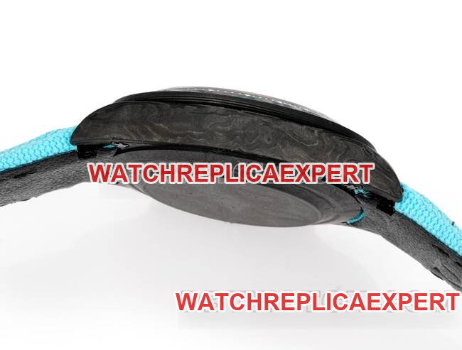 watch TW factory Rolex Daytonablack dial black shell blue nylon braceletside live photo