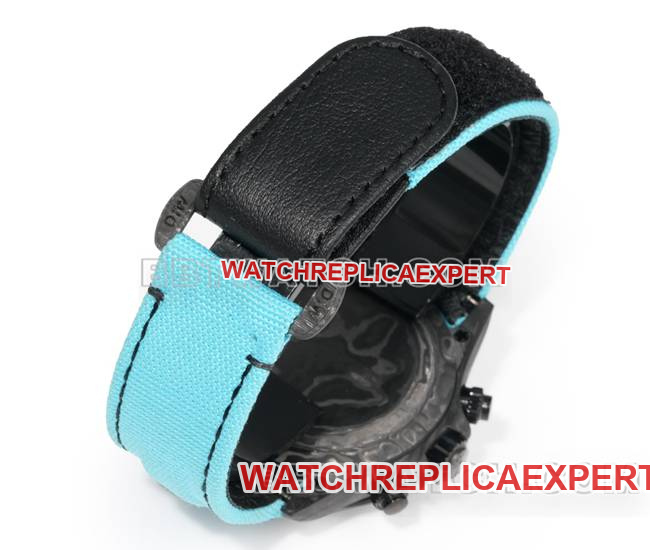 watch TW factory Rolex Daytonablack dial black shell blue nylon braceletlive photos