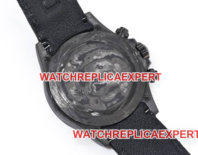 collectible watch TW factory Rolex Daytonablack dial black shell black nylon bracelet caseback live photo
