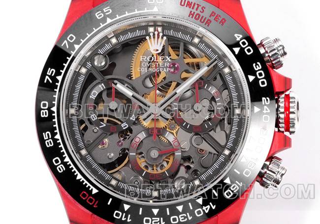 top-tier watch TW factory Rolex Daytonablack dial red shell black nylon braceletfront live photo