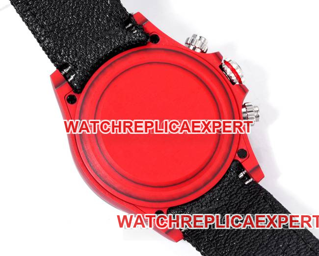 top-tier watch TW factory Rolex Daytonablack dial red shell black nylon bracelet caseback live photo