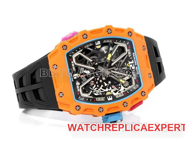 collectible watches RM 35-03 Richard Mille Carbon Fiber Front Actual Pictures