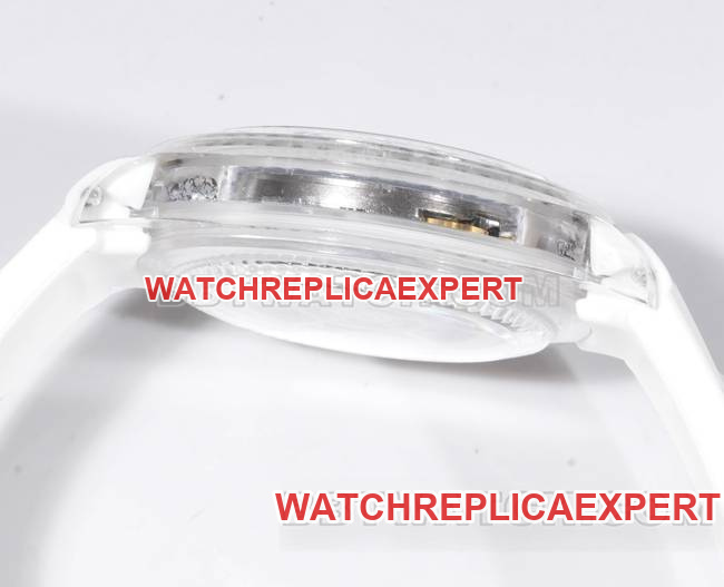 top-tier watch TW factory DaytonaRolex transparent case white rubber braceletside live photo