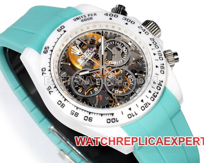 collectible watch TW factory DaytonaRolex white shell green rubber braceletfront live photo