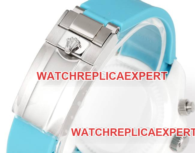 watch RolexTW factory Daytona white case blue rubber braceletbraceletlive photos