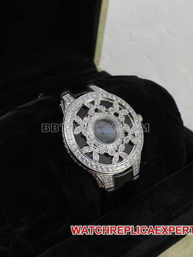 watch Graf VCA factory sapphire crystaldiamond33mmquartz movementfront live photo
