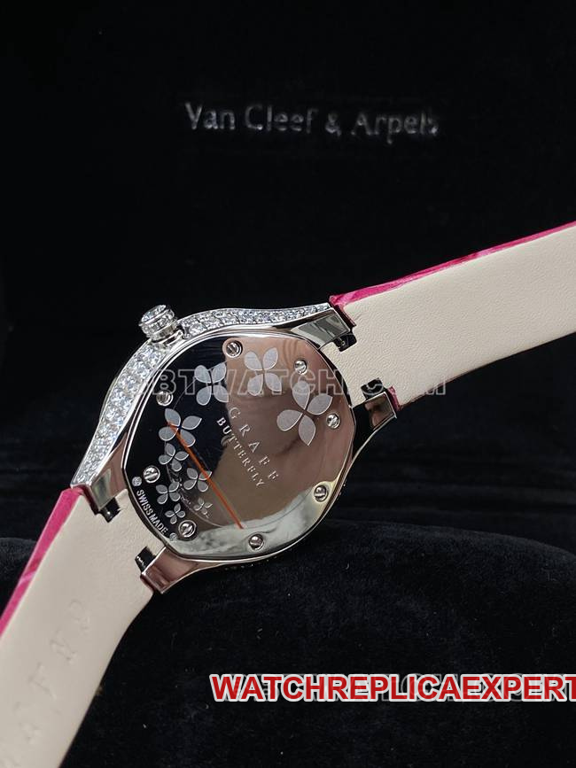 top-tier watch Graf VCA factory sapphire crystaldiamond33mmquartz movementcaseback live photo