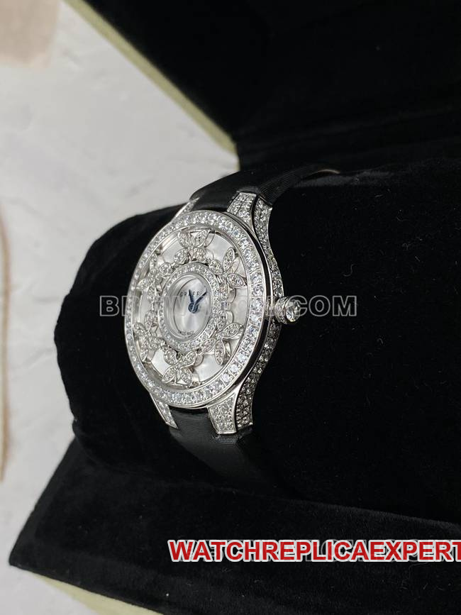 1:1replica watch Graf VCA factory sapphire crystaldiamond33mmquartz movementfront live photo