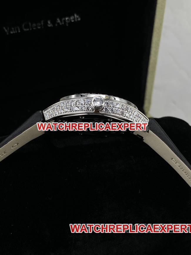 1:1replica watch Graf VCA factory sapphire crystaldiamond33mmquartz movementside live photo
