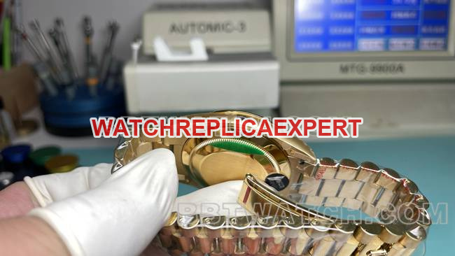 collectible watch CBD factory RolexDay-Date3255 mechanical black dial40mmside live photo