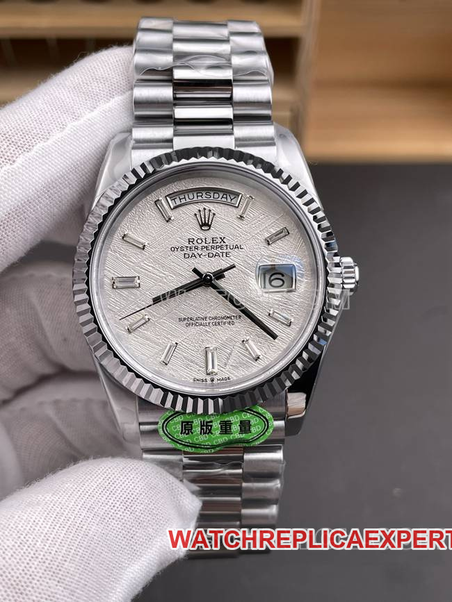 watch CBD factory RolexDay-Date3255 mechanical meteorite disc 40mmfront live photo