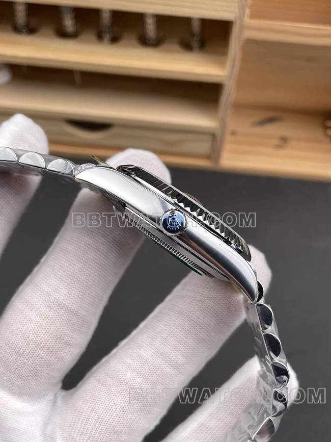 collectible watch CBD factory RolexDay-Date3255 mechanical olive green dial40mmside live photo